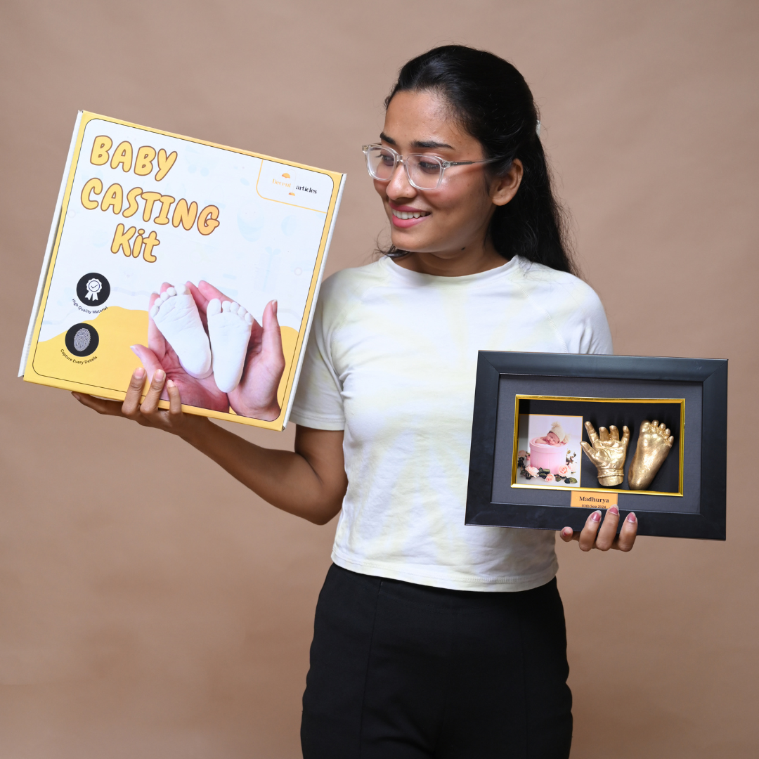 3D Baby Casting Kit with Frame Box (with baby Photo, 0-6 months only).