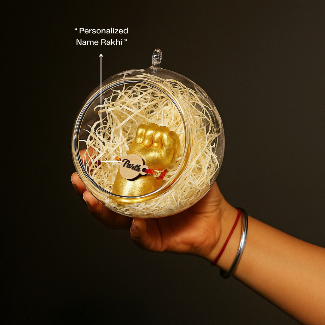 Baby Casting Kit with Rakhi & Memory Sphere (0-12 months).