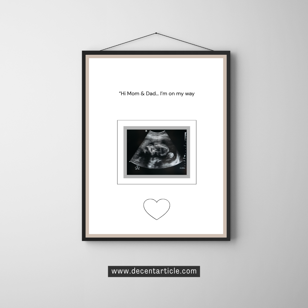 Baby Ultrasound Memory Frame - Precious Keepsake for Forever
