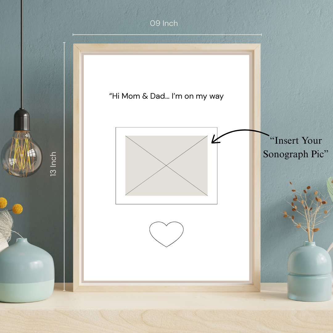 Baby Ultrasound Memory Frame - Precious Keepsake for Forever