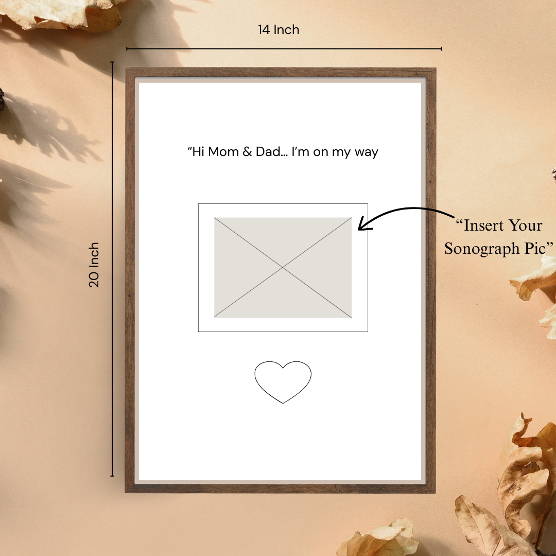 Baby Ultrasound Memory Frame - Precious Keepsake for Forever