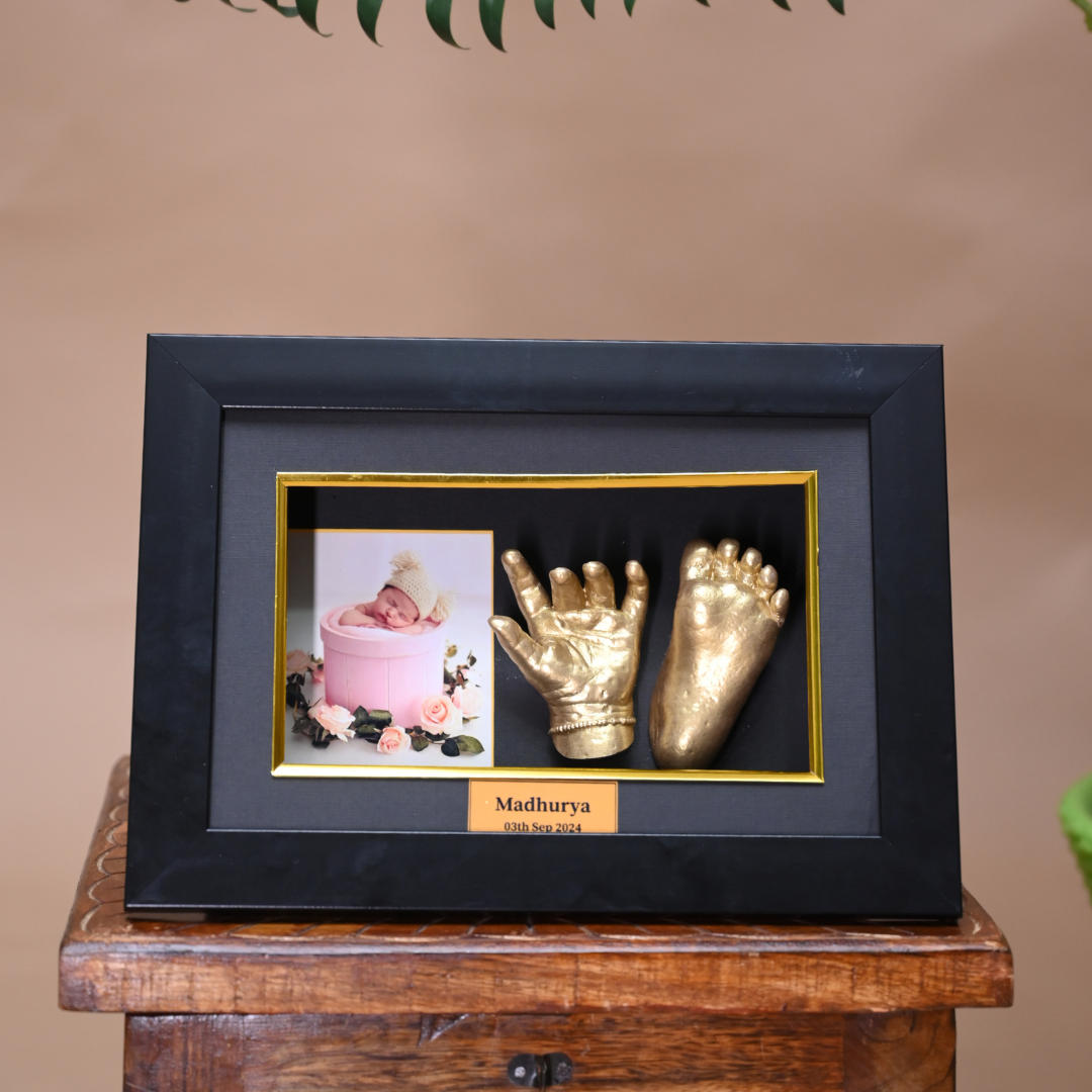 3D Baby Casting Kit with Frame Box (with baby Photo, 0-6 months only).