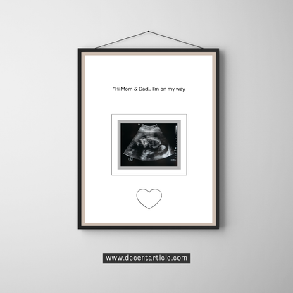 Baby Ultrasound Memory Frame - Precious Keepsake for Forever