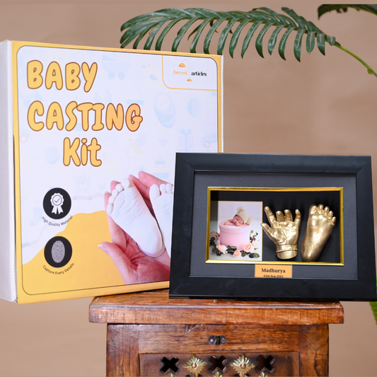 3D Baby Casting Kit with Frame Box (with baby Photo, 0-6 months only).