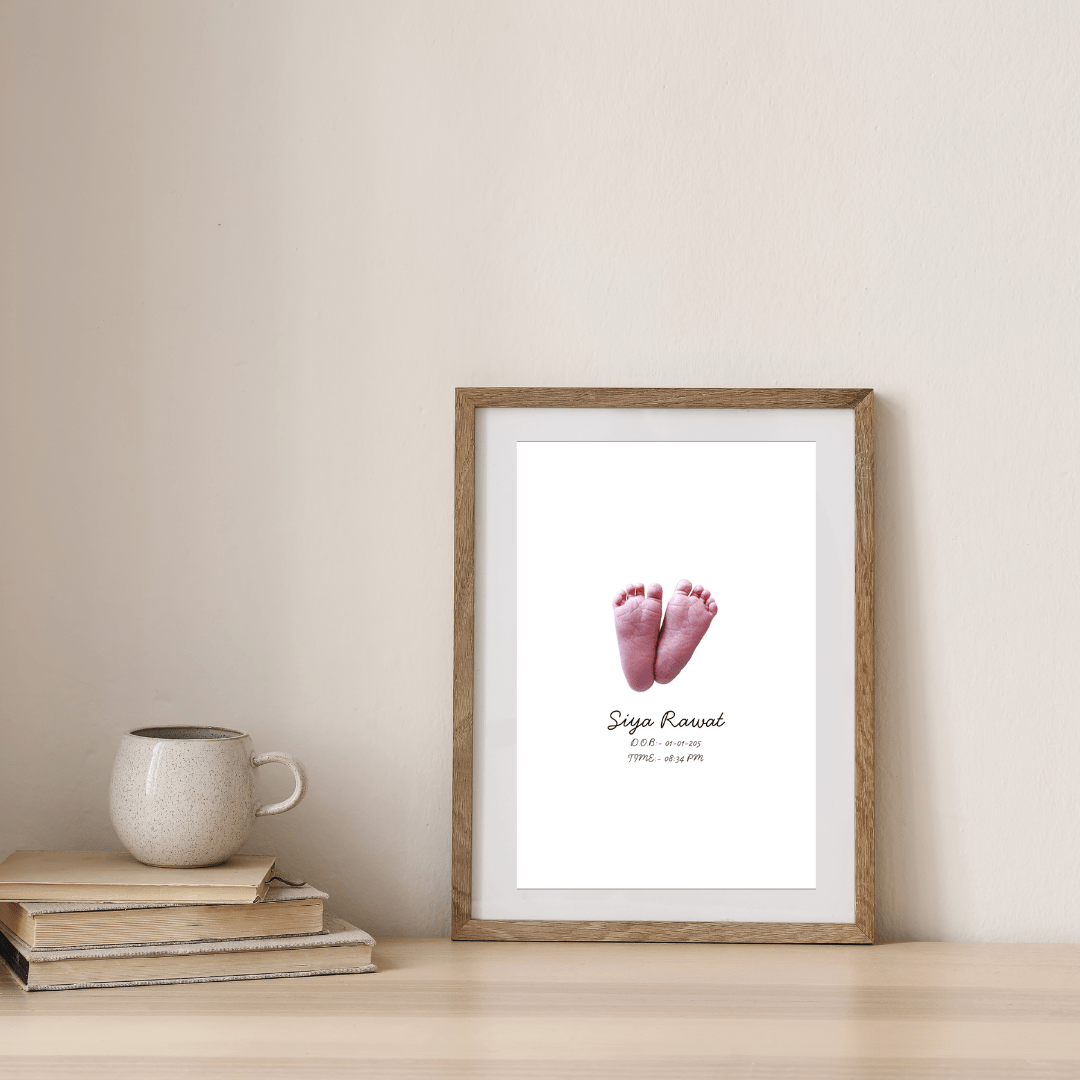 Baby Feet Photo frame (08X12 inches) 2D Photo Frame Decent Articles 