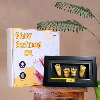 Baby Hand Casting Kit with Frame Box (0-12months).