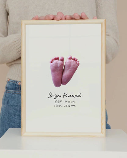 Baby Feet Photo frame (08X12 inches)